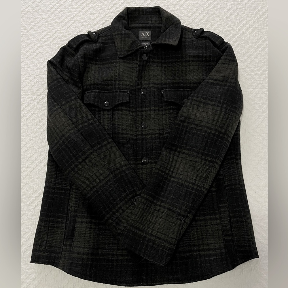 Armani Exchange Military Wool Coat - Picture 5 of 15